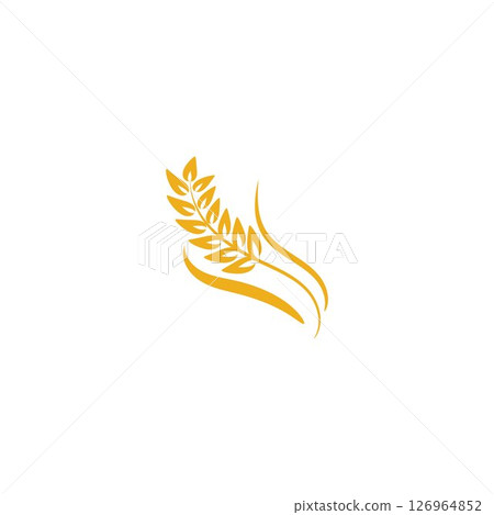 Agriculture Wheat logo template vector icon design 126964852