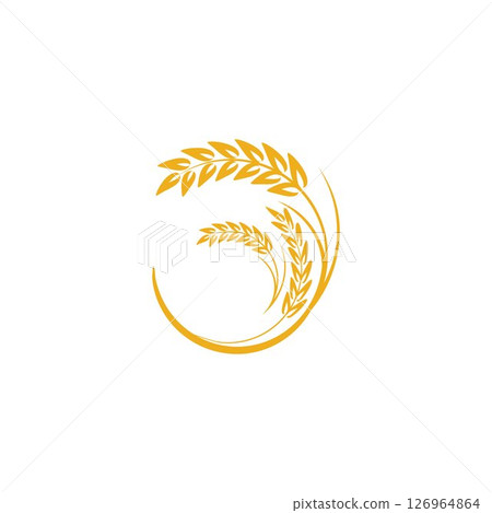 Agriculture Wheat logo template vector icon design Agriculture Wheat logo template vector icon design 126964864