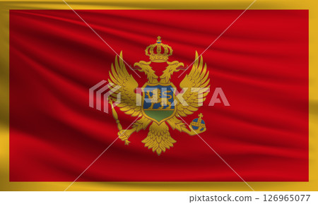 Vector flag of Montenegro 126965077