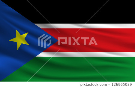 Vector flag of South Sudan 126965089