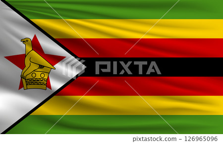 Vector flag of Zimbabwe 126965096