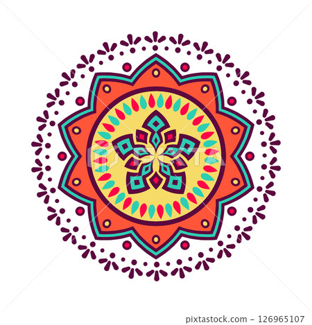Flower mandalas vintage decorative elements. Flower mandalas vintage decorative elements. 126965107