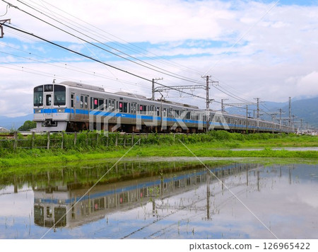 Odakyu 1000 series 1096F turned into a water mirror after update 126965422