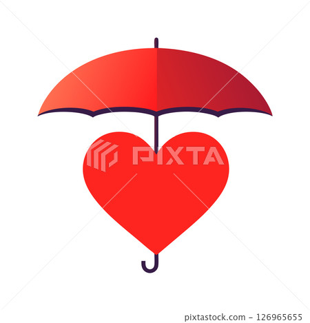 Heart Protection Umbrella of Care Love 126965655