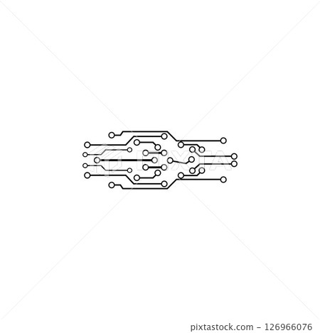 Circuit Logo Template vector 126966076