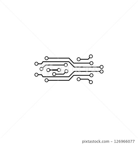 Circuit Logo Template vector 126966077