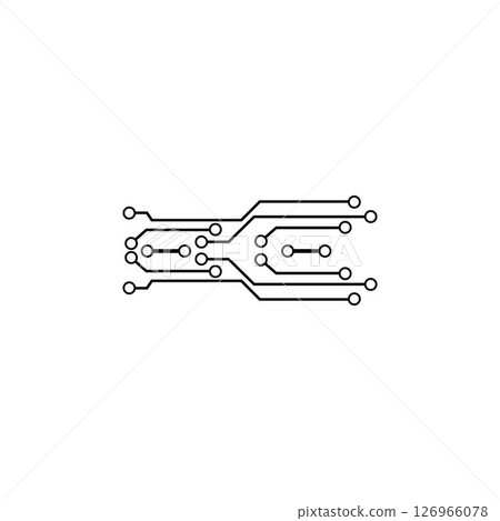 Circuit Logo Template vector 126966078