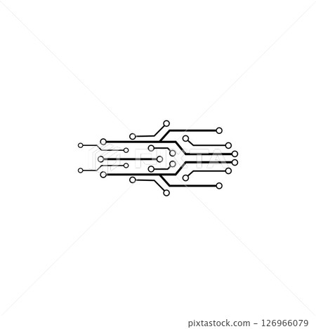 Circuit Logo Template vector 126966079