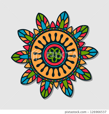 Indian mandala vector Indian mandala vector 126966537