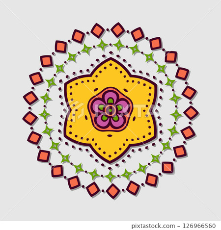 Colorful mandala vector Colorful mandala vector 126966560