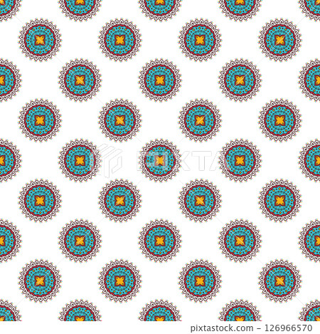 Seamless pattern vintage decorative elements. 126966570