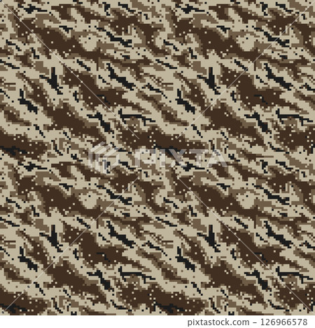 Professional seamless pixel summer camouflage for your production or design. 126966578