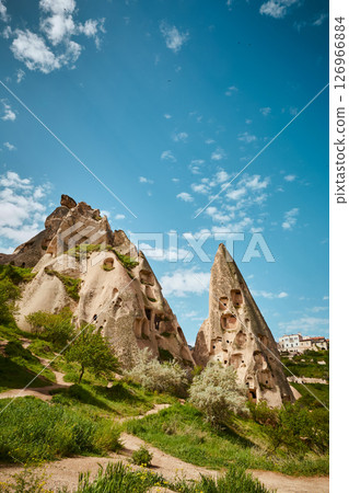 Cave houses in Cappadocia region of Turkey 126966884