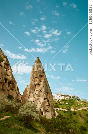 Cave houses in Cappadocia region of Turkey Cave houses in Cappadocia region of Turkey 126966885