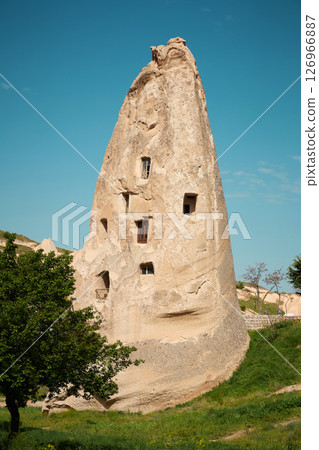 House in a rock in Cappadocia region of Turkey House in a rock in Cappadocia region of Turkey 126966887