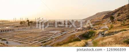 Panorama of ancient city of Persepolis, Iran Panorama of ancient city of Persepolis, Iran 126966899