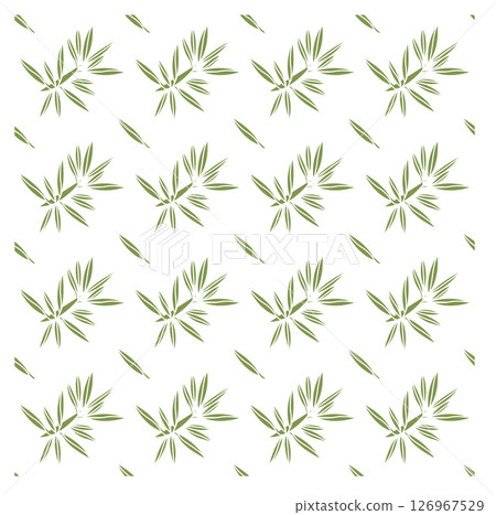 Olive tree branch. Seamless pattern. Vector illustration. 126967529