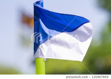 旗幟在風中搖曳 126967669