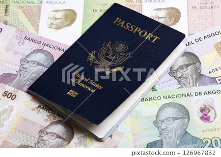 American passport on Angolan money American passport on Angolan money 126967832