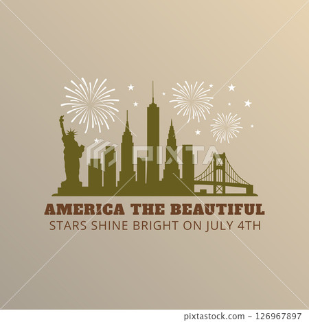 America the Beautiful Stars Shine Bright on July 4th America the Beautiful Stars Shine Bright on July 4th 126967897