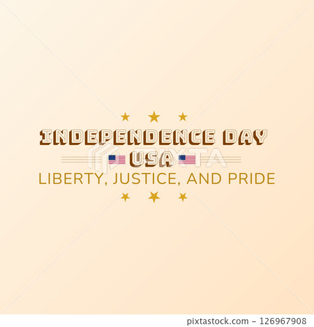 Independence Day USA with Stars and Flags 126967908