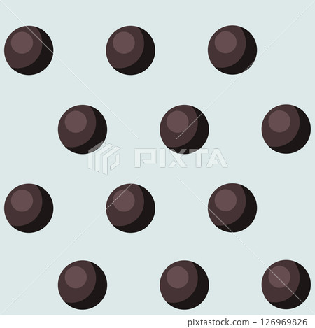 Chocolate candies. Vector illustration. Seamless pattern. Chocolate candies. Vector illustration. Seamless pattern. 126969826