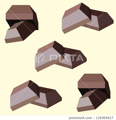 Chocolate candies. Vector illustration. Seamless pattern. Chocolate candies. Vector illustration. Seamless pattern. 126969827