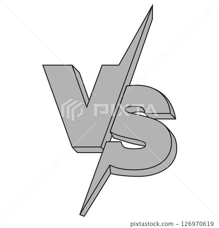 VS Letters for Sports and Fighting 126970619