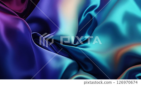 柔和布料背景素材AI生成素材 126970674