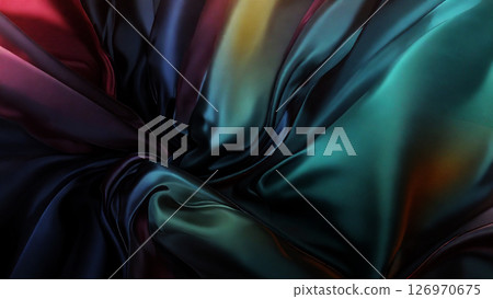 柔和布料背景素材AI生成素材 柔和布料背景素材AI生成素材 126970675