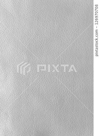 Texture of genuine leather, artificial leatherette grey background 126970708