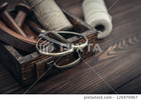 Tools and accessories for handicrafts or gift wrapping 126970967