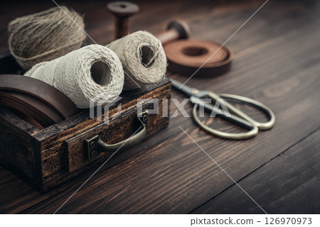 Tools and accessories for handicrafts or gift wrapping 126970973