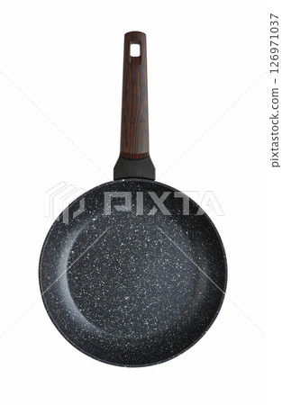 Non stick Granite frying pan, top view 126971037