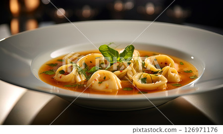 A Taste of Italy: The Art of Tortellini in Broth A Taste of Italy: The Art of Tortellini in Broth 126971176