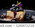A Beautifully Made Tart with Fresh Blueberries 126971218