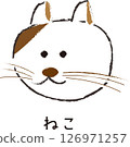 Japanese-style cat illustration 126971257