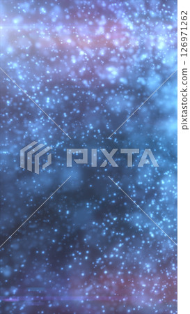 A mesmerizing digital particle flow with glowing blue and white dots, creating a futuristic, sci-fi ambiance. Great for data, and virtual technology themes 126971262