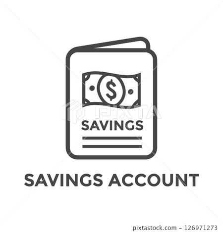 Savings Account Student Loan w Debt Forgiveness Icon 126971273