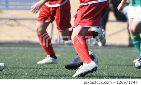 Soccer player to dribble 126971747