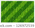 Green grass field background for sports and recreation. Realistic green lawn pattern and texture for background. Vector illustration. 126972539
