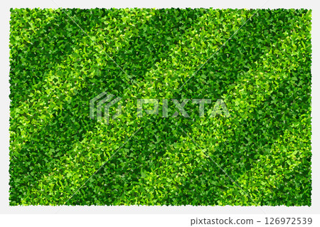 Green grass field background for sports and recreation. Realistic green lawn pattern and texture for background. Vector illustration. 126972539