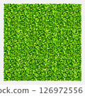 Green grass field background. Texture of green lawn grass. Green grass seamless texture. Vector illustration. 126972556