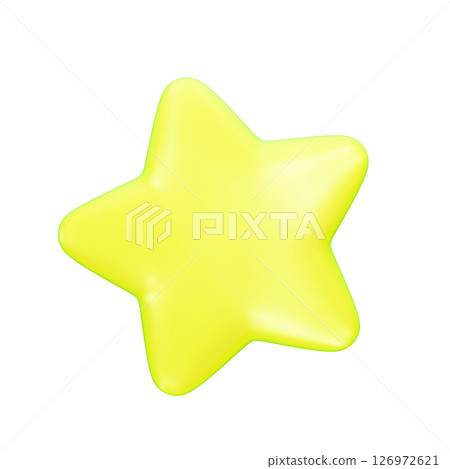 Pop colorful abstract 3D illustration 126972621