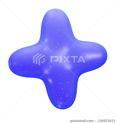 Pop colorful abstract 3D illustration 126972623