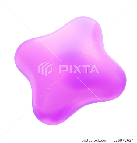 Pop colorful abstract 3D illustration 126972624