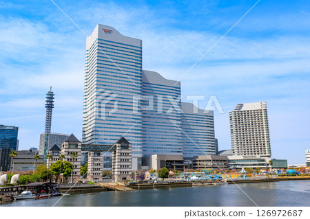 Kanagawa Prefecture, Yokohama City, Cityscape from the Kishamichi, Queens Square Yokohama 126972687