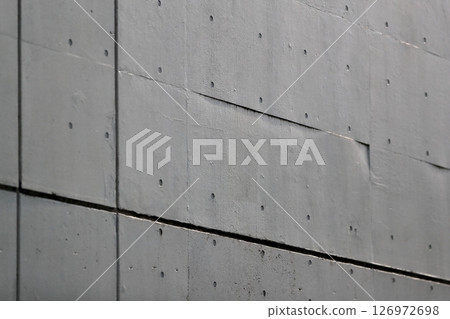 Image of exposed concrete on the outer wall 126972698