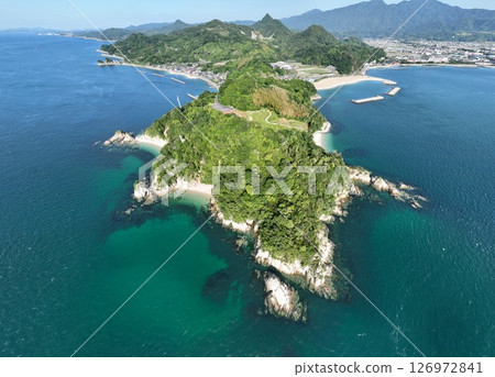 Aerial Image of the Fuwari Peninsula Coastline and Land Park, Ehime, Japan Aerial Image of the Fuwari Peninsula Coastline and Land Park, Ehime, Japan 126972841