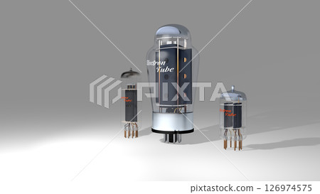 3 types of retro vacuum tubes 126974575
